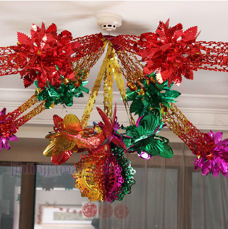 婚房布置拉花装饰