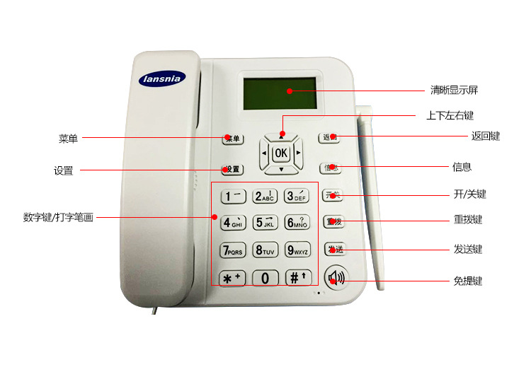 cdma无线座机ls981多功能办公电话机固定电话机批发无线固话