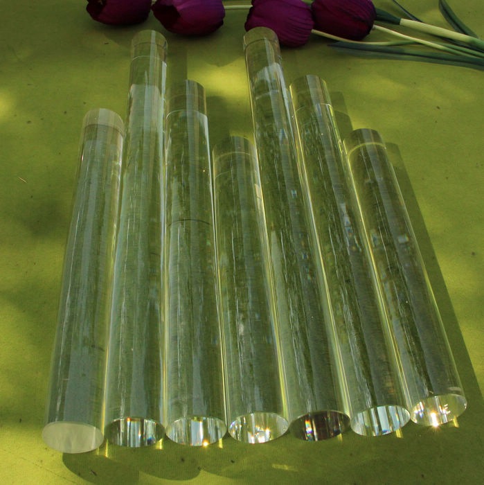 晶韵厂家直销20毫米长度不一高硼硅玻璃棒 水晶玻璃棒