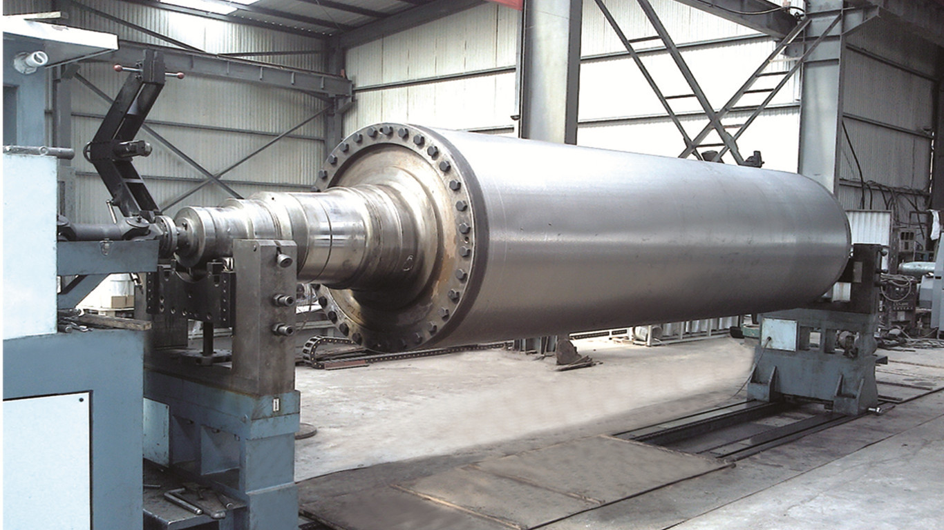 轧辊机工作辊送辊机构   山东大星造纸机械有限公司