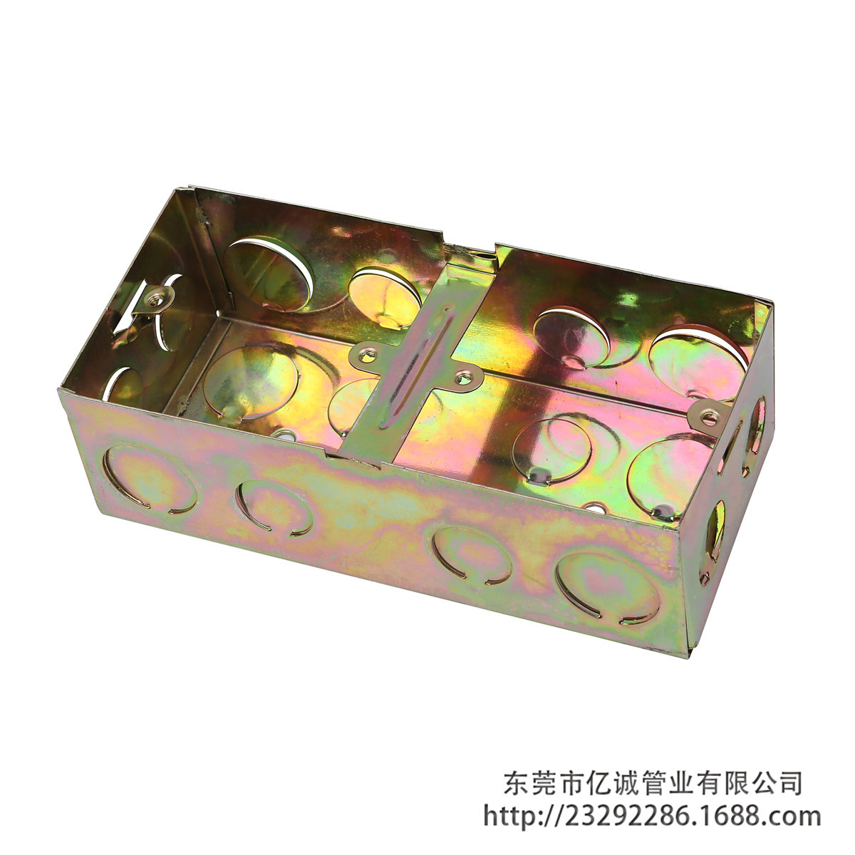 双底金属底盒 连体接线盒 金属暗装底盒 防水接线盒 铁线盒批发