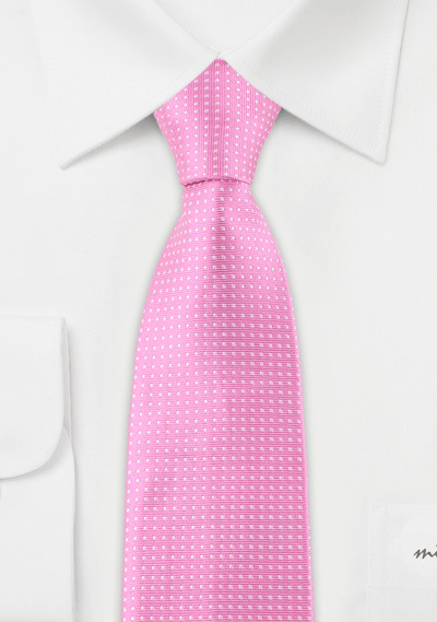 michelsonsuk新款英伦风粉色新郎领带经典点子男士真丝衬衫领带