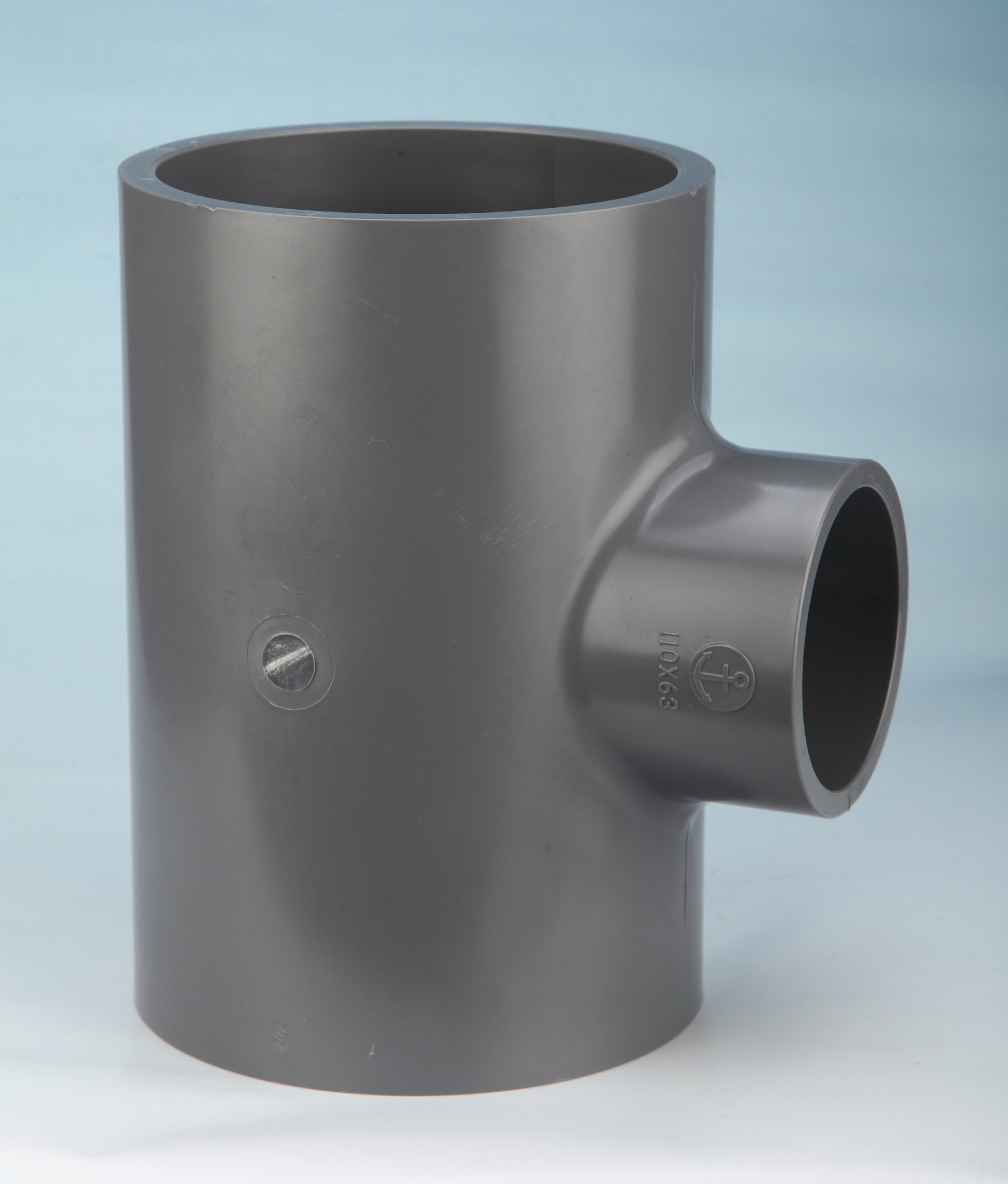 pvc管件规格 锚牌 国标工业配件upvc变径三通 pvc-u异径三通