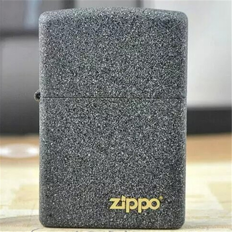 原装专柜正品ZIPPO煤油打火机 211zl铁沙石 哑漆泥沙石光板