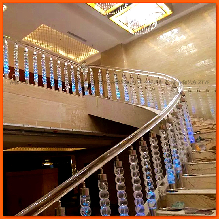 厂家直销透明水晶楼梯栏杆立柱产地货源价格实惠欢迎咨询