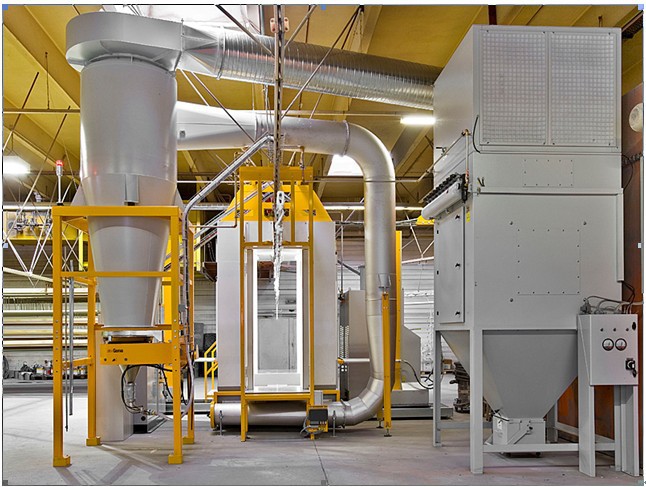 大旋风回收喷粉房