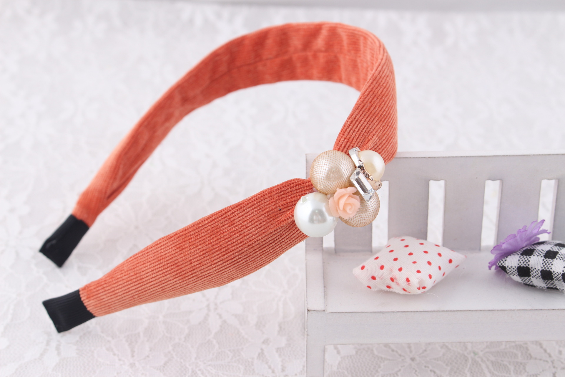 韩国发饰_热销韩国发饰 新款宽边发箍 韩版布艺镶珍珠宽边厂家批发 - 