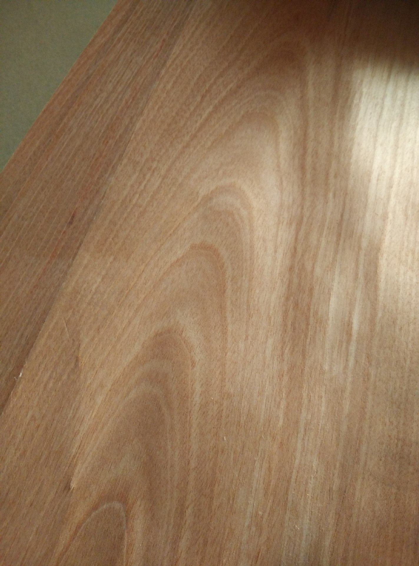 生产直销家具橱柜门厂用天然实木0.3mm厚红樱桃无纺布木皮