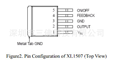xl1507可完全替换ae1507,td1507,ap1507,ocp2017,ec9407   xl1507脚