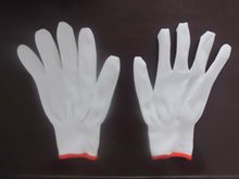 厂家批发十三针尼龙手套坯 白色尼龙手套防尘防静电工作劳保手套