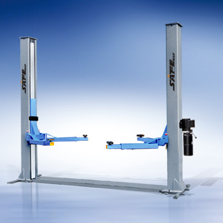 双柱双缸带底座举升机