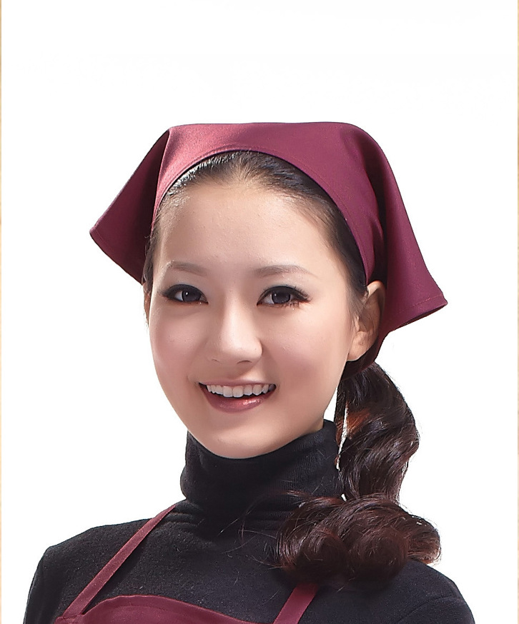 厂家直销 批发定做 韩版职业家居 超市餐厅服务员工作搭配头巾