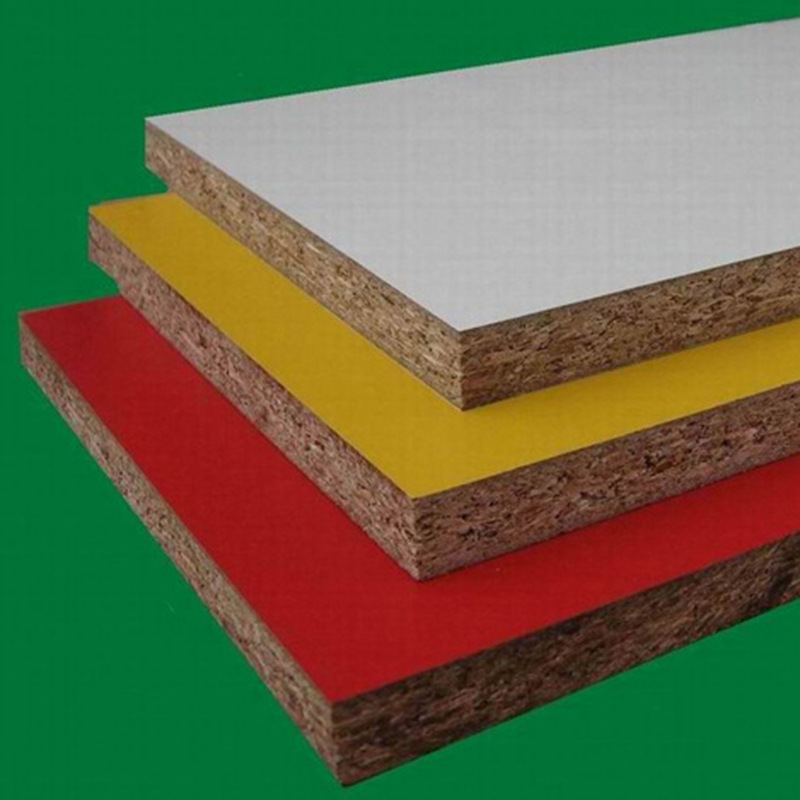 优质颗粒板 家具基材板 热压三聚氰胺刨花板 厂家直销