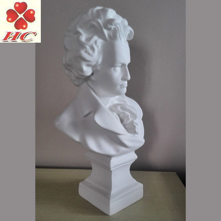 欧式摆件树脂仿石膏音乐大师贝多芬胸像34cm高石膏头像雕像雕塑