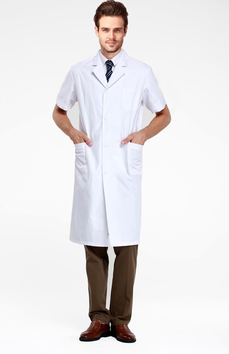 白大褂短袖女医生夏装薄款舒适透气长袖收腰修身护士服冬装工作服