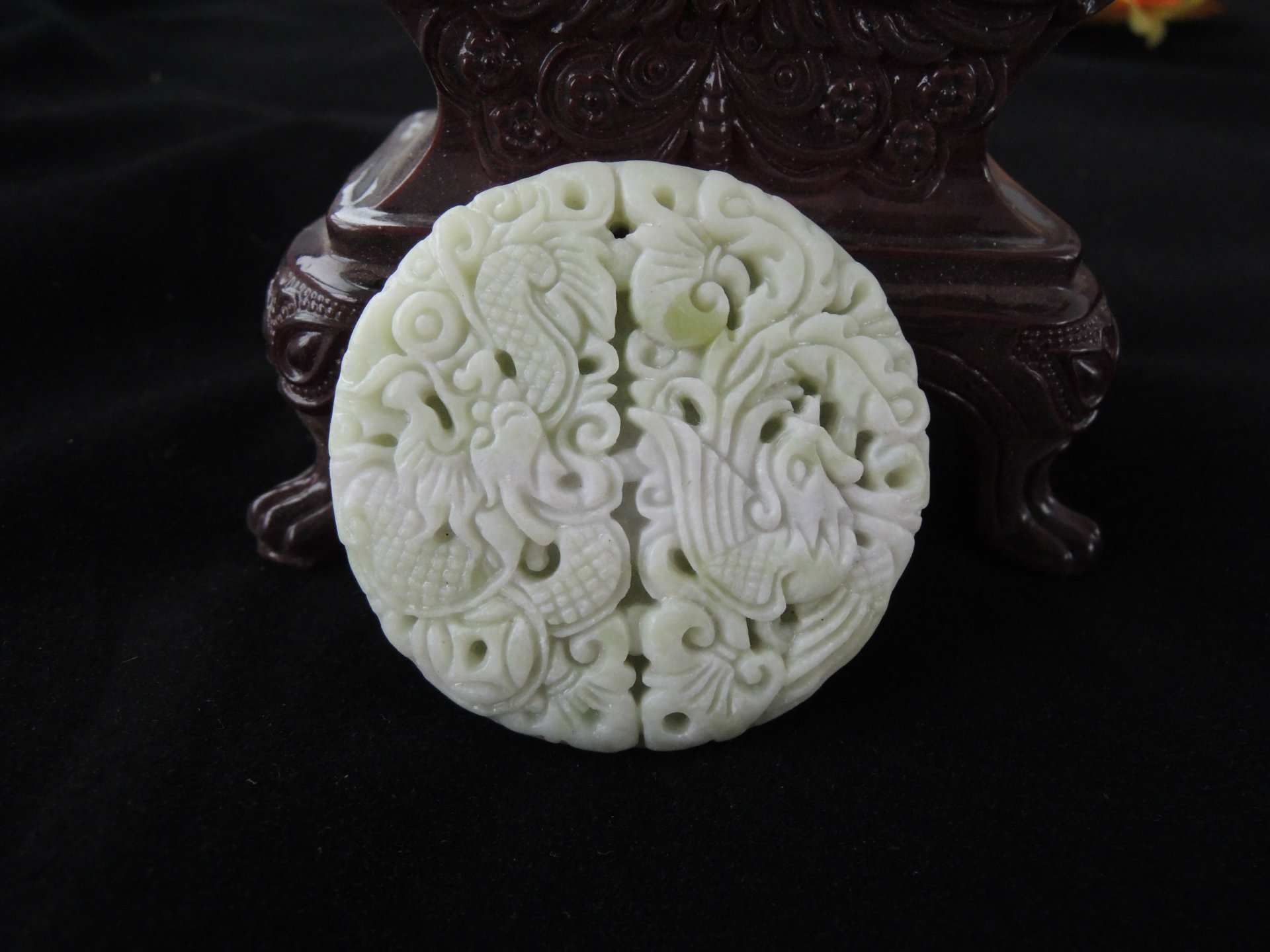 河南南阳玉石_河南南阳玉器玉石批发 天然蓝田玉龙凤玉佩 地摊玉石