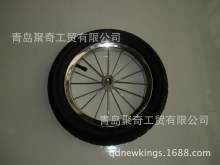 现货供应12x1.75寸辐条轮 儿童充气轮子 PU发泡轮 儿童玩具车轮