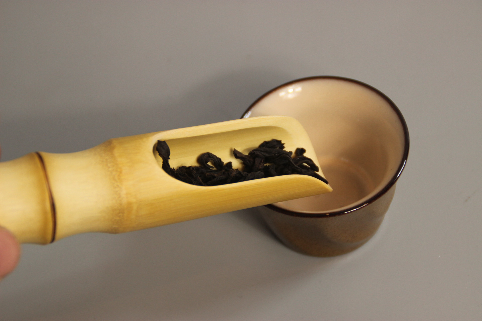 竹茶勺 功夫茶具 竹茶道配件 竹节精抛光竹茶勺