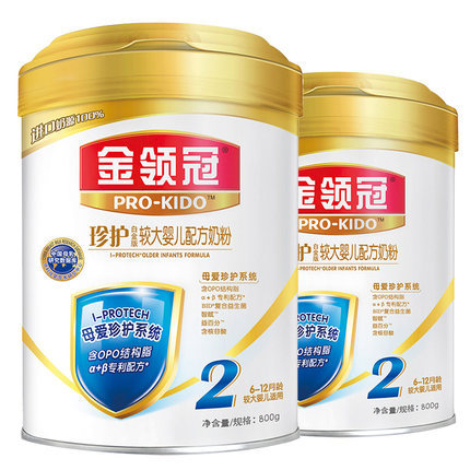 伊利珍护奶粉 伊利金领冠珍护奶粉800g二段