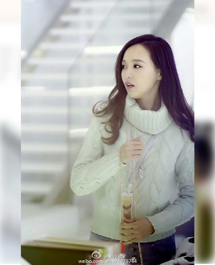 2015秋冬新款明星 克拉恋人唐嫣米朵同款 套头毛衣外套中长款女