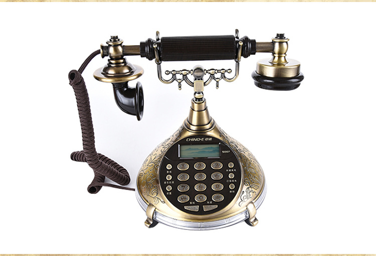 中诺s007仿古电话机 座机 家用办公固定 时尚个性 来电彩色灯 - 通信