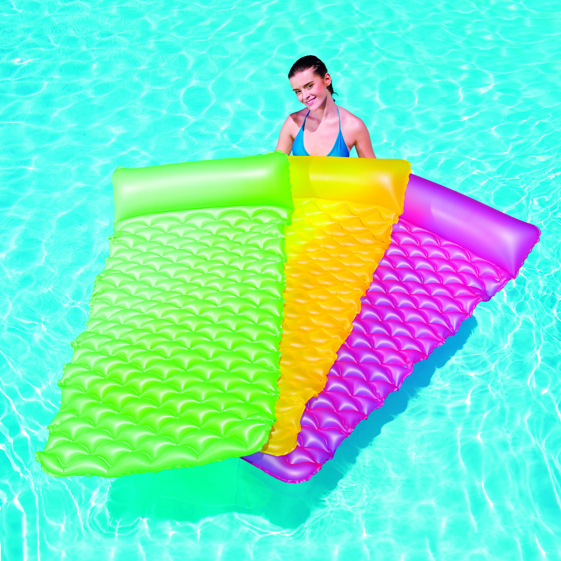 bestway正品 44020 水上浮床 充气浮排