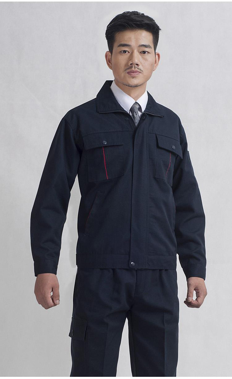 秋冬工作套装 双层加厚工程服夹克 工厂车间电子工程管理劳保服