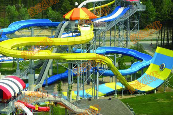固原大型水上玻璃钢滑梯水上乐园大型玻璃钢滑梯玻璃钢水上滑梯