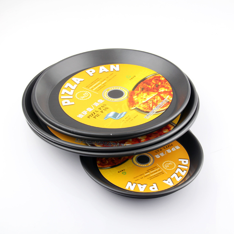 Qianneng Aluminum Alloy Hard Film Light Pizza Plate round Pizza Plate Pizza Plate Oven 6-Inch 9-Inch Optional