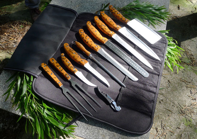 户外野营袋装套刀 菜刀套装 野外炉灶自驾游装备用品