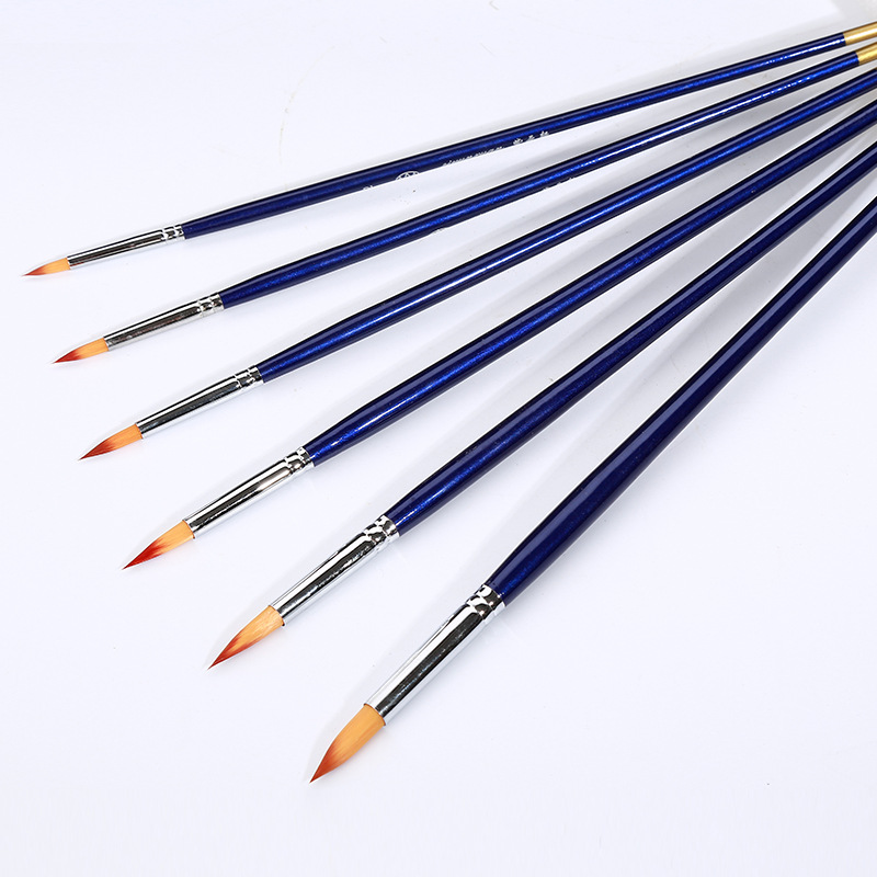 6支套装水粉笔油画笔考试用笔美术用品yhb6218