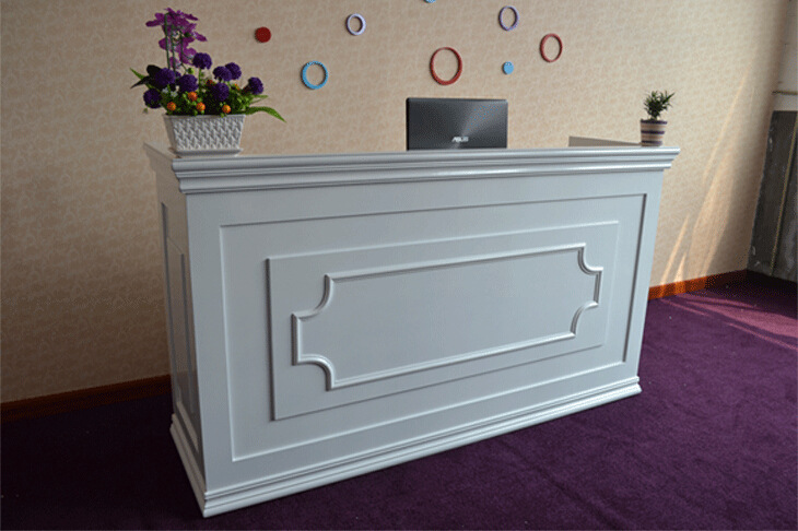 烤漆收银台 美容院吧台 收银台简约 收银台柜台前台 欧式收.