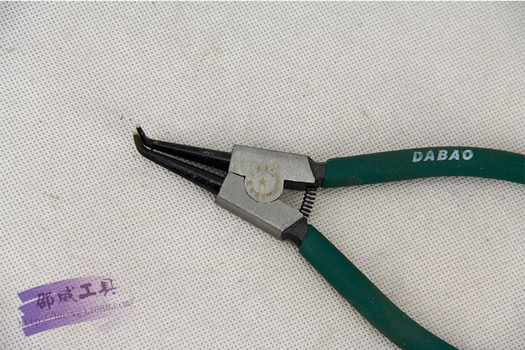 卡簧钳 7寸高度塑胶柄卡簧钳 高碳钢粘塑手柄卡簧钳 厂家批发