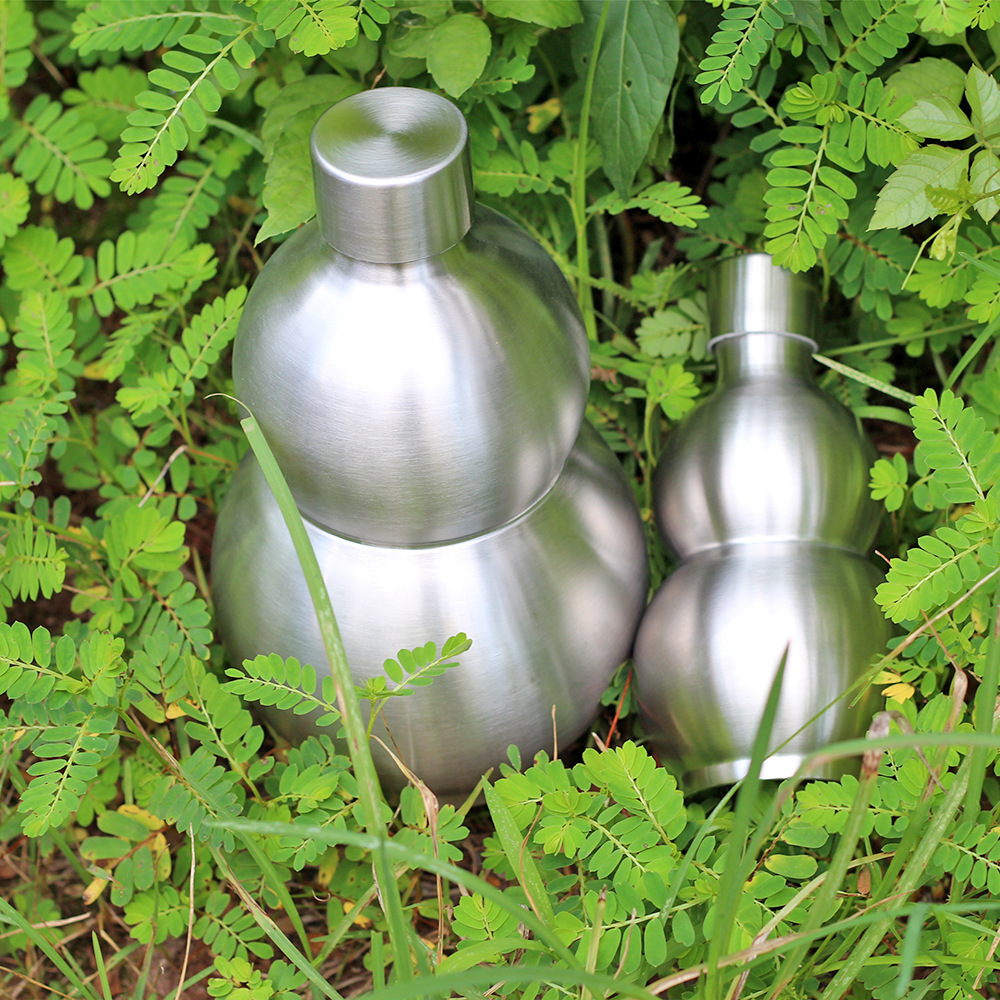 葫芦创意保温杯可爱个性便携情侣茶杯不锈钢葫芦保温杯批发