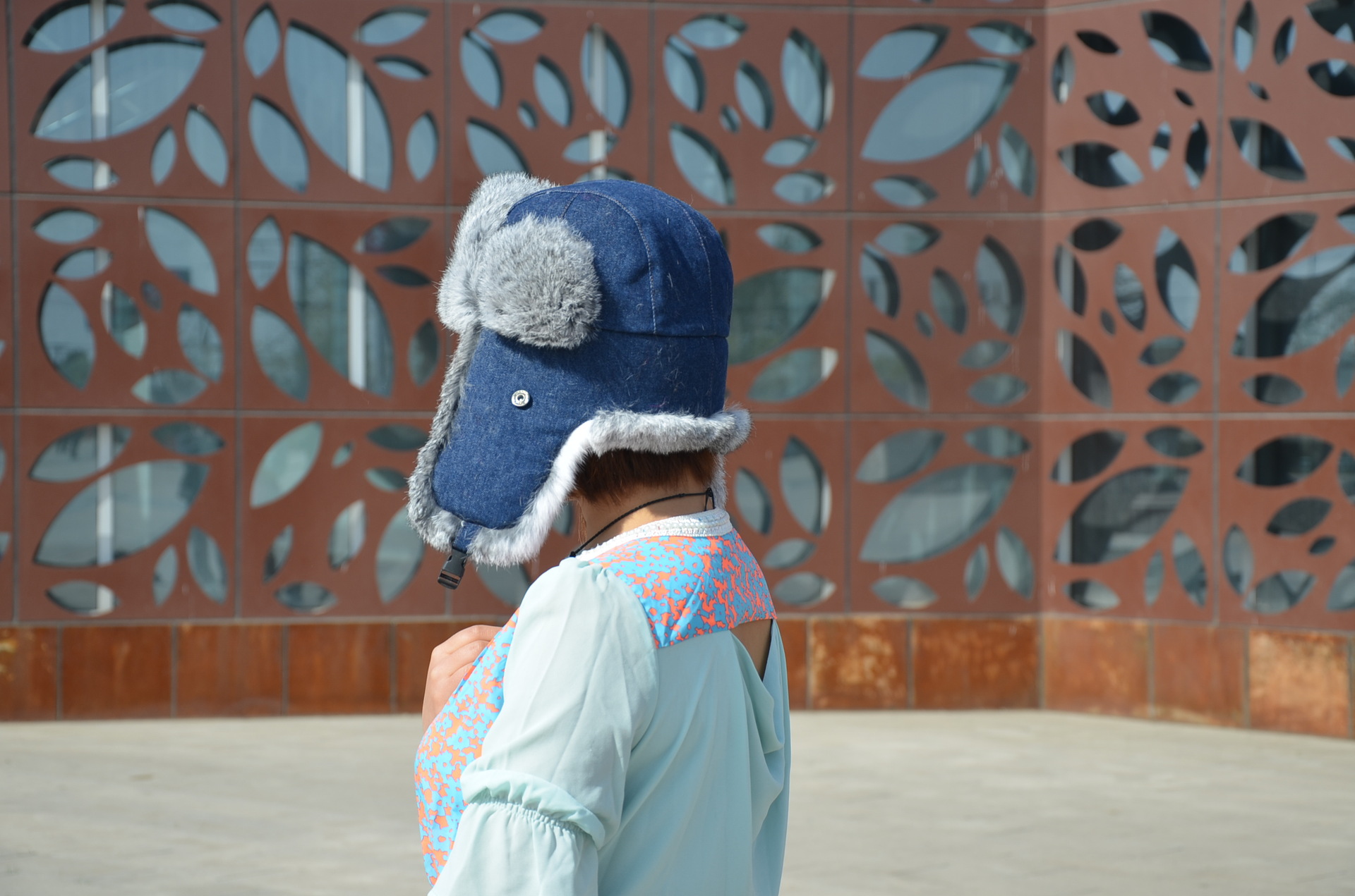 专业生产兔皮帽子 兔皮雷锋帽 裘皮帽子 皮草帽子 兔毛帽子