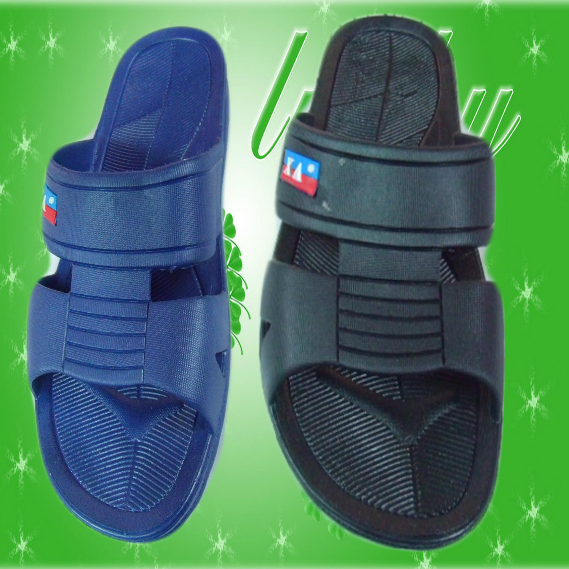 兴安0816pvc吹气男拖鞋一件起批发居家工字防滑耐磨时尚沙滩拖鞋