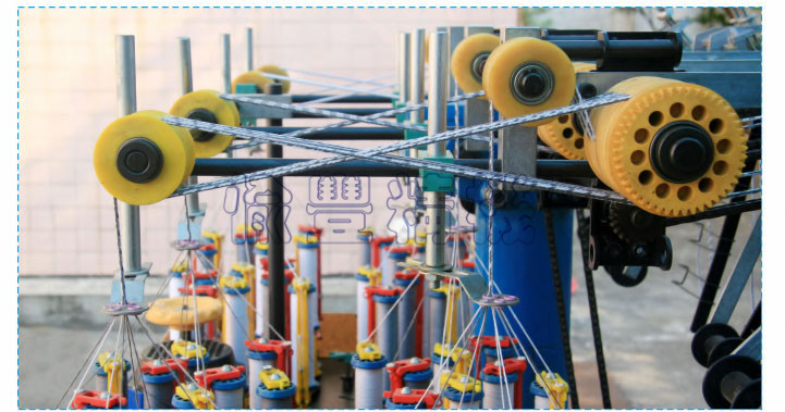 供应 高速绳带编织机 8锭走马机织造机械