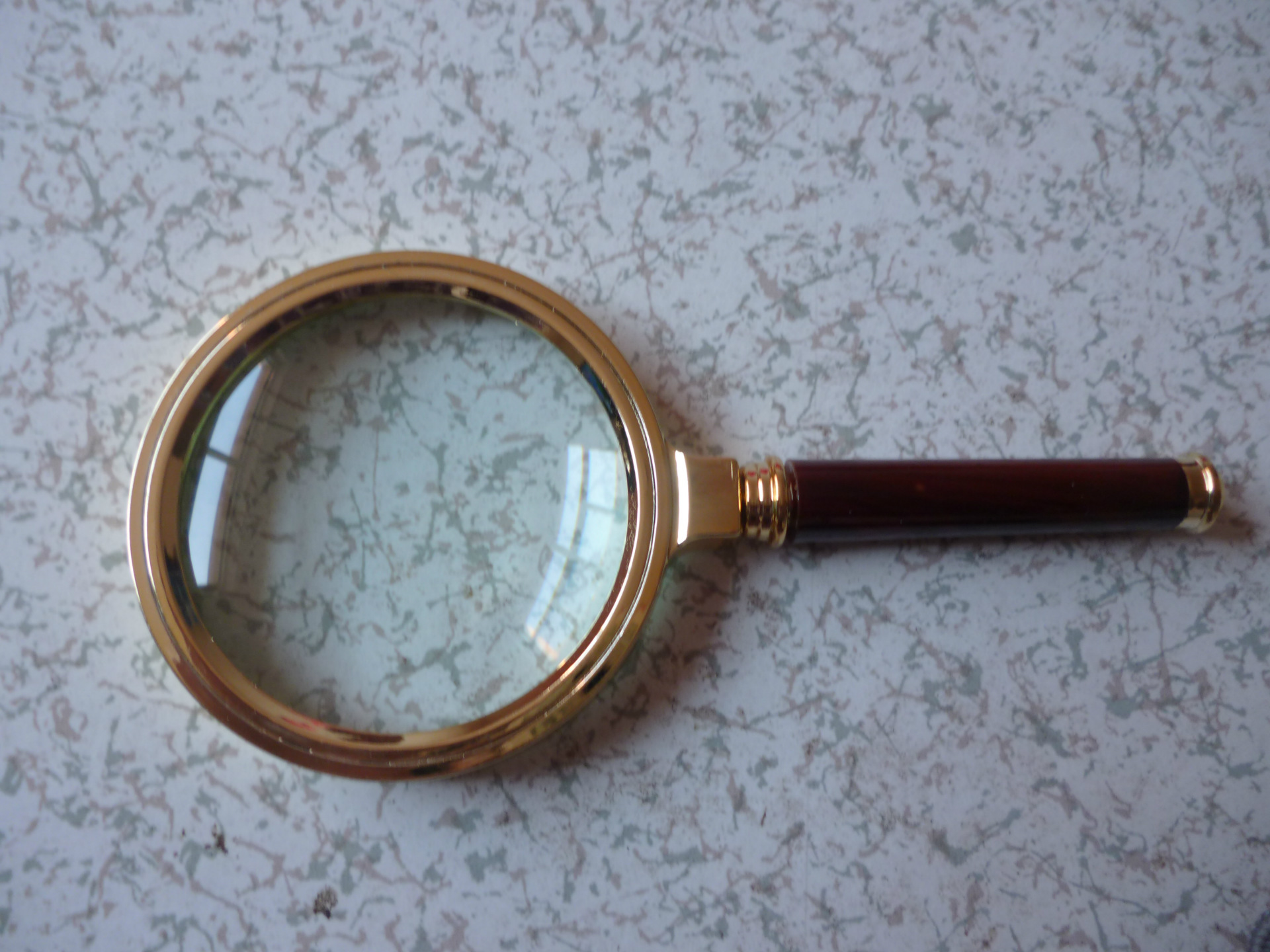 高级精美仿红木放大镜10倍放大镜清晰老人阅读手持式手柄6090