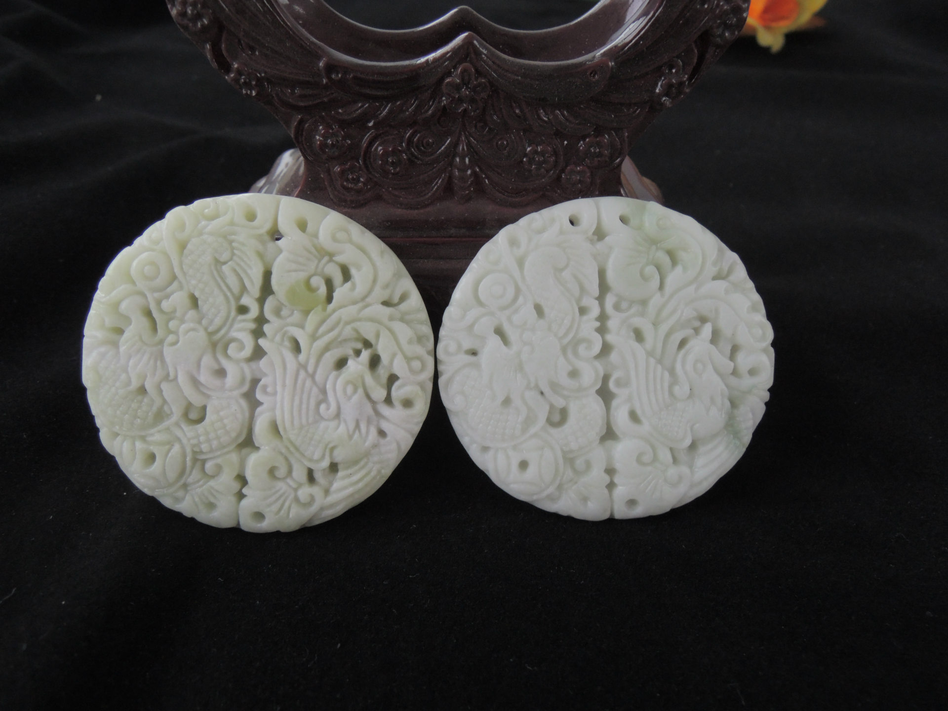 河南南阳玉石_河南南阳玉器玉石批发 天然蓝田玉龙凤玉佩 地摊玉石