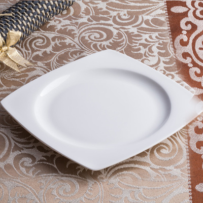 唐山金恒骨质瓷盘子10寸天元盘子凉菜盘糕点盘西餐盘