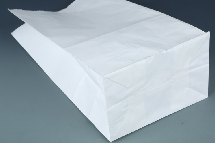 6磅白色方底面包西点袋 空白纸袋 食品包装袋 烘焙包装纸