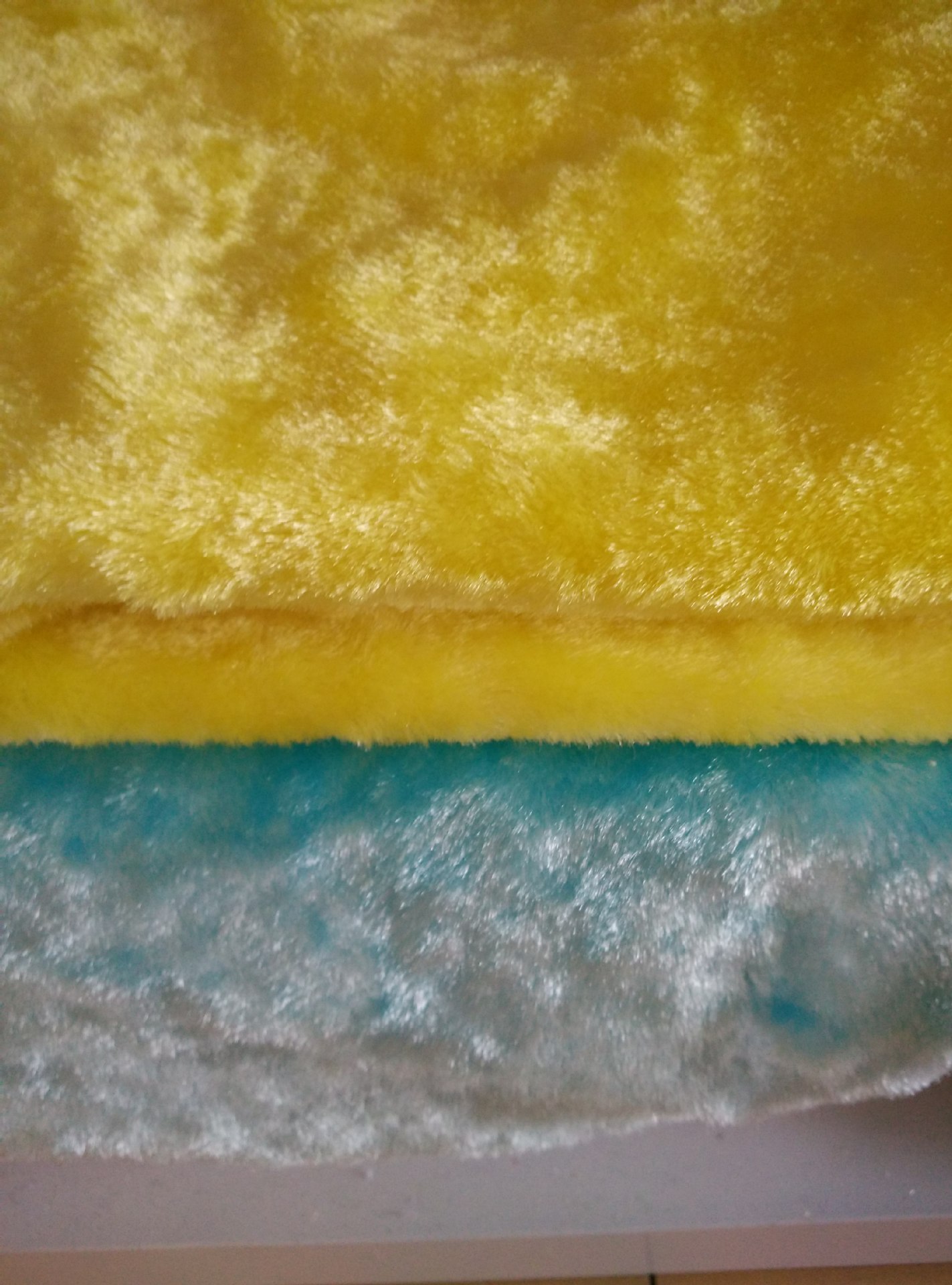 远销国内外的新型纬编亮光木纤维不沾油洗碗巾面料,好冲洗