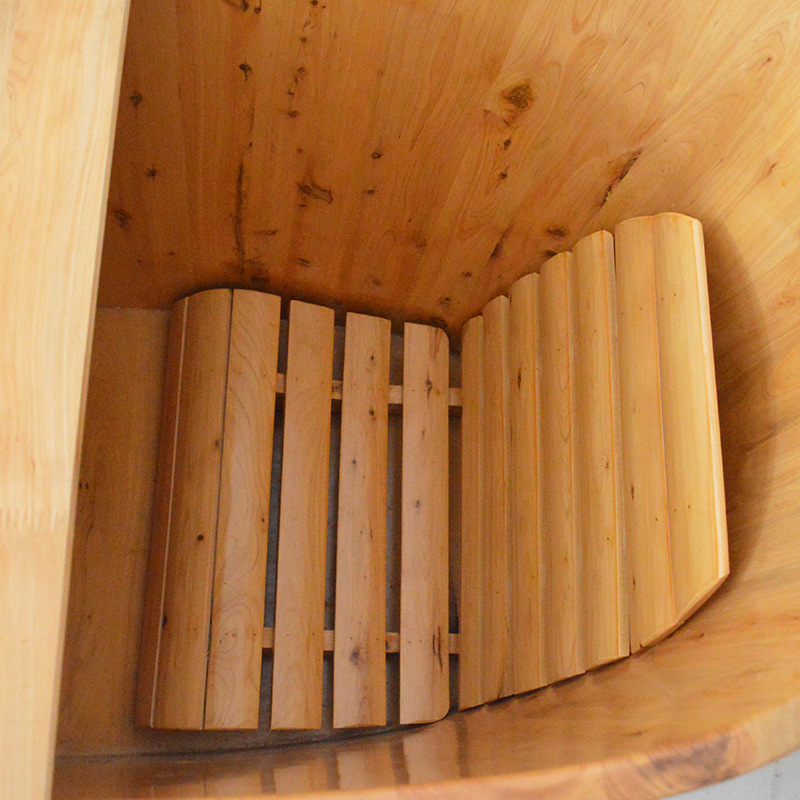 生产供应 香柏木带盖熏蒸浴桶 蒸汽沐浴桶批发