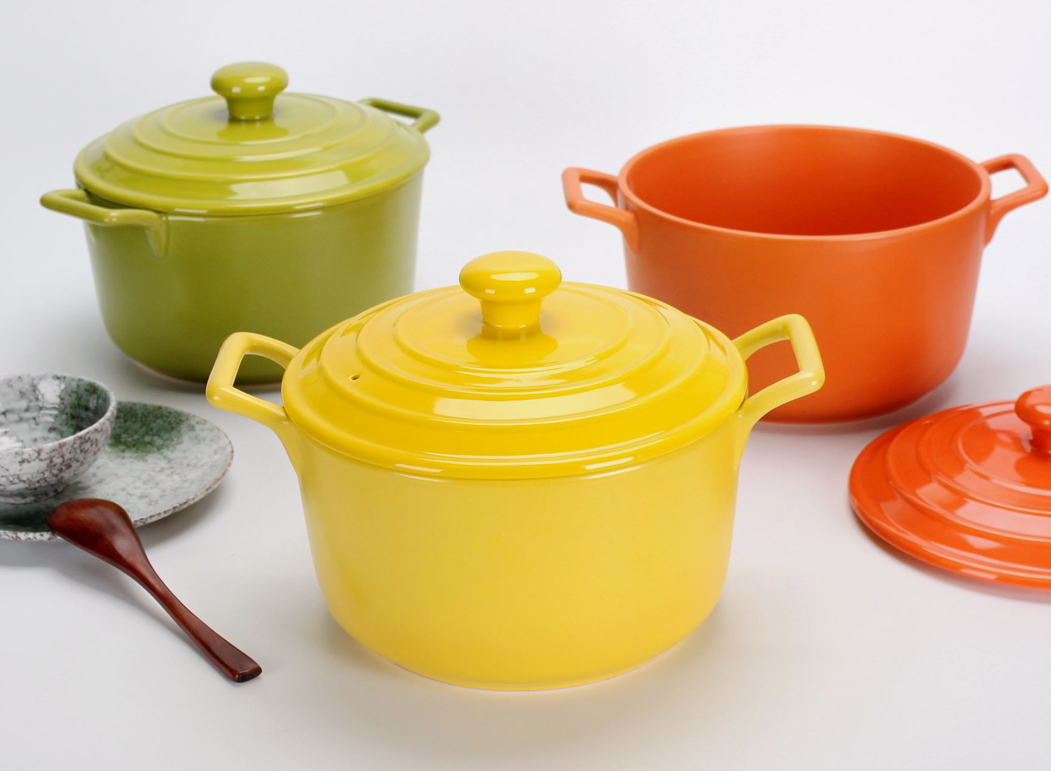 韩国式耐热汤锅陶瓷锅 大容量彩色炖汤煲粥陶瓷锅 潮州不粘陶瓷锅