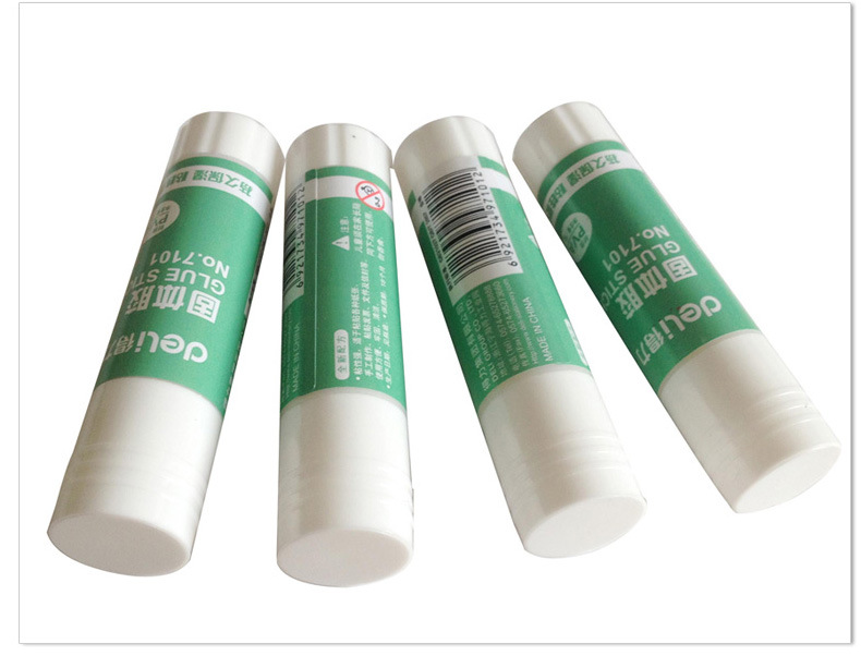 固体胶9g得力7101小号固体胶办公白色固体手工课胶水财务用品胶棒