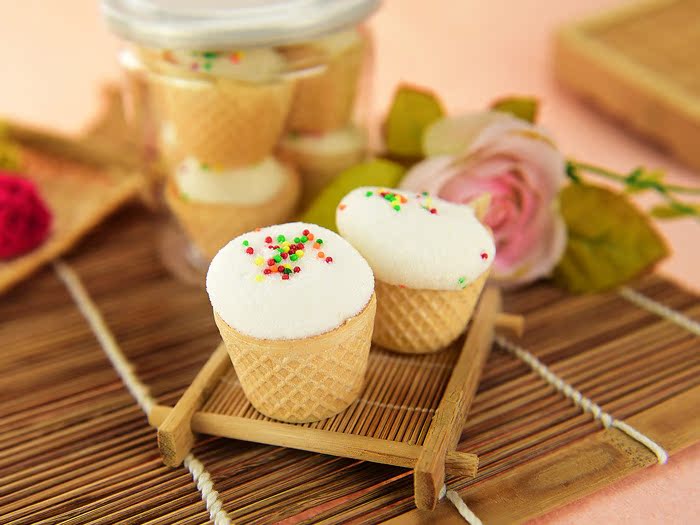 雪糕杯棉花糖 喜糖专用 小朋友爱吃零食糖果易拉罐装微商一件代发