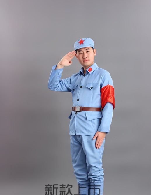 成人八路军演出服红军抗战服装红卫兵服饰舞蹈军装表演衣服男女款
