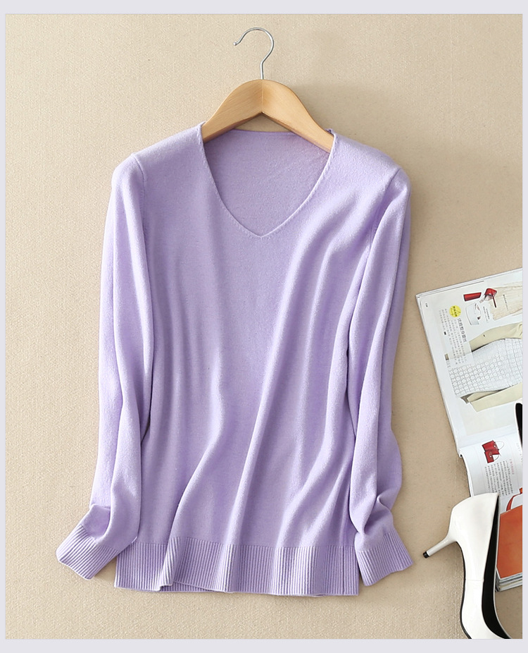 欧洲站女装 2017春秋新款纯色直筒长袖女式套头针织衫羊毛衫 女