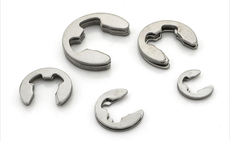 gb896 正宗304不锈钢开口挡圈 e型卡簧扣 e型扣 ￠1.5-￠15
