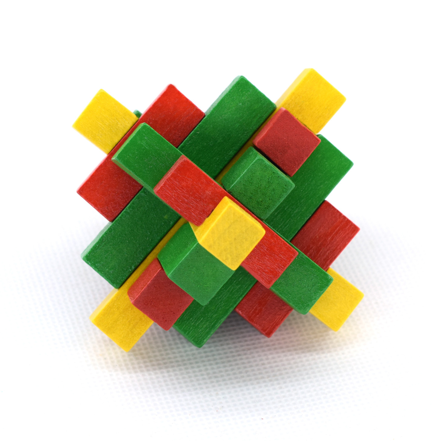 彩色十五通 孔明锁 鲁班锁 地摊热卖产品 木质玩具 拼装积木